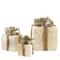Cream Lighted Gift Boxes with Twine Bows Outdoor Christmas D&#xE9;cor Set